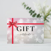 BUSINESS GIFT CERTIFICATE | Modern | Ribbon | (Staand voorkant)