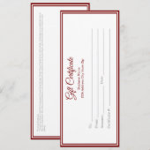 Business Gift Certificate - Printed Template (Voorkant / Achterkant)
