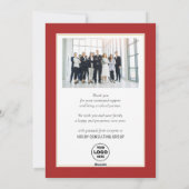 Business Gold 2025 Feestelijke Christmas Pine Boug Feestdagenkaart (Achterkant)