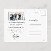 Business Gold 2025 Feestelijke Christmas Pine Boug Feestdagenkaart (Achterkant)