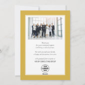 Business Gold 2025 Feestelijke Christmas Pine Boug Feestdagenkaart (Achterkant)