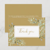 Business Gold Bedankt Spring verlaat Kaart (Voorkant / Achterkant)