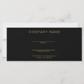 Business Gold & Black Gift Certificate (Achterkant)