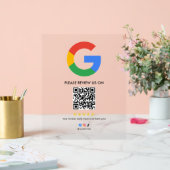 Business Google Review Tabletop Sign l QR Code Acryl Bord (Huwelijk)