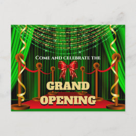 Business grand opende Red Green Gold VIP Aankondigingskaart