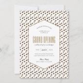 Business Grand Opening Elegant Gold Chic Corporate Kaart (Voorkant)