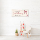 Business Grand Opening Modern Ribbon Welkom Spandoek (Insitu)