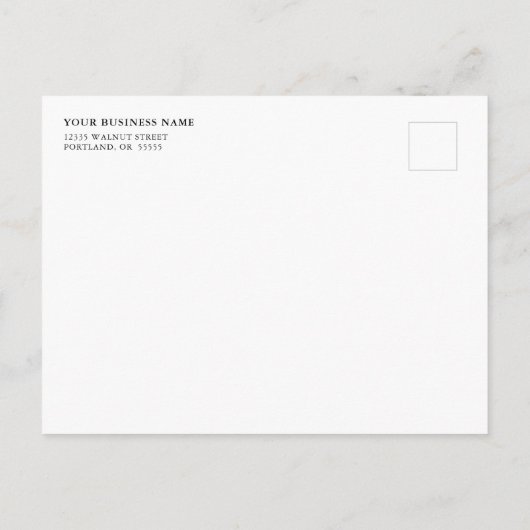 Business Grand Opening Moderne lintsnijden Uitnodiging Briefkaart (Achterkant)