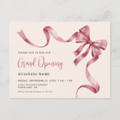 Business Grand Opening Moderne lintsnijden Uitnodiging Briefkaart (Voorkant)