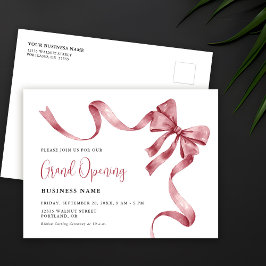 Business Grand Opening Moderne lintsnijden Uitnodiging Briefkaart