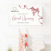 Business Grand Opening Ribbon Logo Welcome Banner (Insitu)