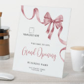 Business Grand Opening Ribbon Logo Welkom Reclamebord Met Voetstuk (Insitu)