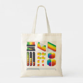 Business Graphs Canvas tas (Achterkant)