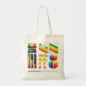 Business Graphs Canvas tas (Voorkant)