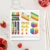 Business Graphs Paper Napkins Servet