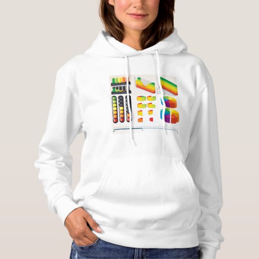 Business Graphs Womens Hoodie (Voorkant)