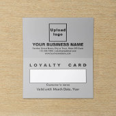 Business Gray Folded Loyalty Kaart