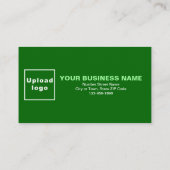 Business Green Flat Loyalty-Kaart Klantenkaartje (Achterkant)