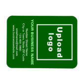 Business Green Flexible Photo Magnet Magneet (Horizontaal)