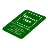 Business Green Flexible Photo Magnet Magneet (Linkerzijde)