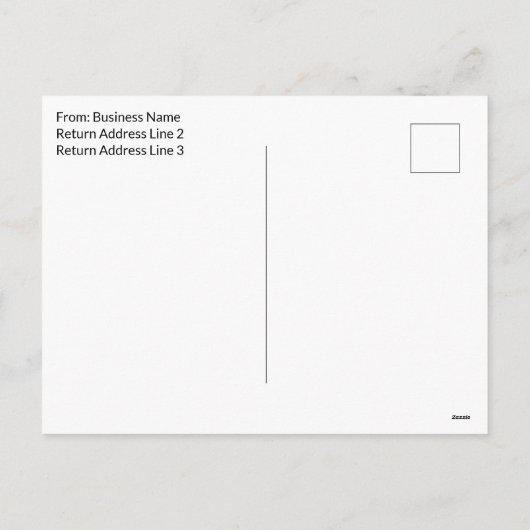 Business Green White-kerstbomen Uw Logo Feestdagenkaart (Achterkant)