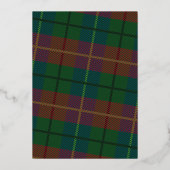 Business Greeting Blue Pset Warmest Wishes Roos Folie Feestdagenkaart (Achterkant)