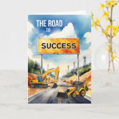 Business Greeting De weg naar succes Kaart (Gele Bloem)