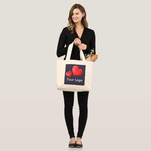 Business Group PromotionTote Bag! Grote Tote Bag (Voorkant (model))