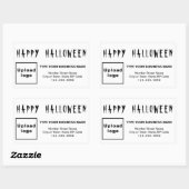 Business Halloween Black en White Rechthoekige Sticker (Vel)