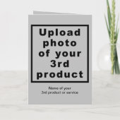 Business Halloween Gray Folded Holiday Card Feestdagen Kaart (Achterkant)