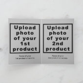 Business Halloween Gray Folded Holiday Card Feestdagen Kaart (Binnen)