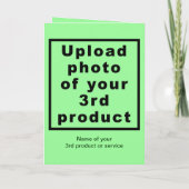 Business Halloween Light Green Folded Holiday Card Feestdagen Kaart (Achterkant)