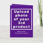 Business Halloween Paars Folded Holiday Card Feestdagen Kaart (Achterkant)