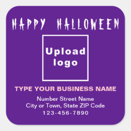 Business Halloween Paars Square Sticker