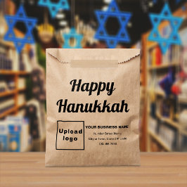 Business Hanukkah Brown Paper Bag Bedankzakje