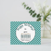 Business Happy Birthday Coupon Briefkaart (Staand voorkant)