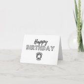 Business Happy Birthday Custom Logo Kaart (Voorkant)