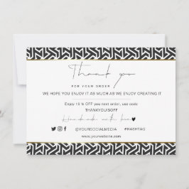 Business Hartelijk dank, Elegant Black Gold Logo