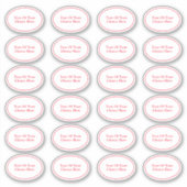 Business | Hobby | Craft Ovale labels Jouw tekst (Voorkant)