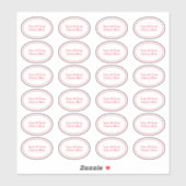 Business | Hobby | Craft Ovale labels Jouw tekst (Vel)