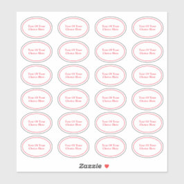 Business | Hobby | Craft Ovale labels Jouw tekst