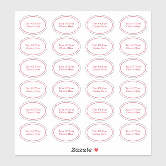 Business | Hobby | Craft Ovale labels Jouw tekst (Vel)