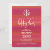 Business Holiday Cheer Party - modern abstract roo Kaart (Voorkant)