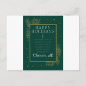 Business Holiday Kerstmis Briefkaart (Voorkant)