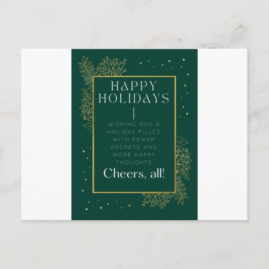 Business Holiday Kerstmis Briefkaart (Voorkant)