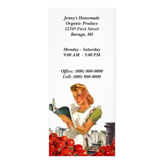  Business Home Canning Market-rackkaarten Reclamekaart (Voorkant)