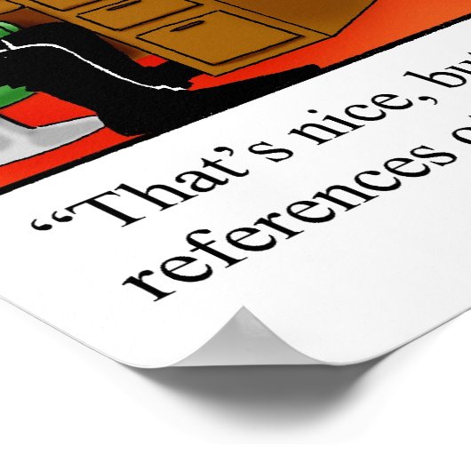 Business Humor "Mam Reference" Poster (Hoek)