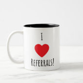 Business I Heart Referals Coffee Tea Mok (Links)