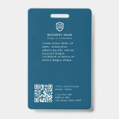 Business ID Logo | Foto personeelsbadge Badge (Achterkant)