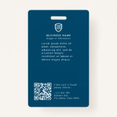 Business ID Logo | Foto personeelsbadge Badge (Achterkant)